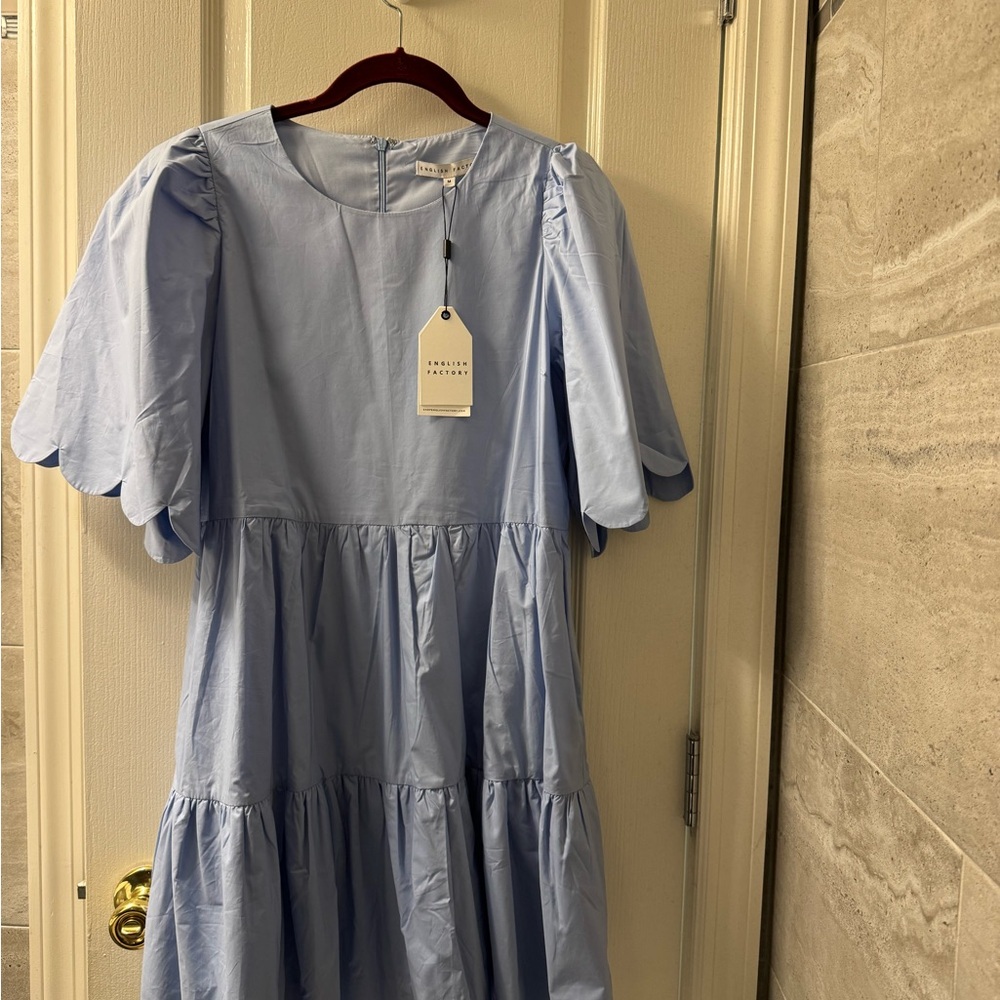 English Factory Sky Blue Dress